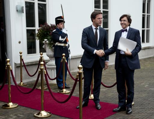 Marc Rutte und Elio Di Rupo in Den Haag