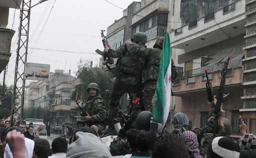 Syrische Soldaten in Homs