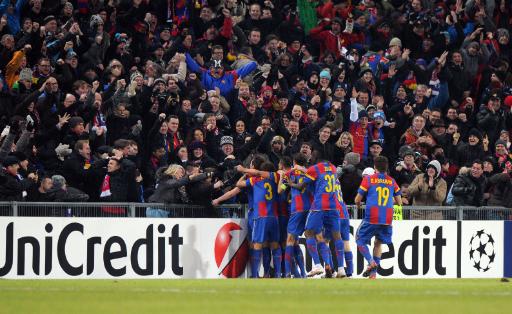 Basel-Fans bejubeln den Sieg