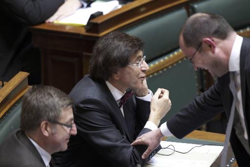 Steven Vanackere, Elio Di Rupo und Vincent Van Quickenborne