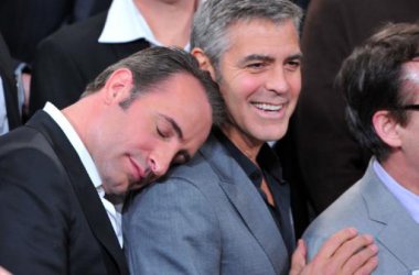 Jean Dujardin und George Clooney