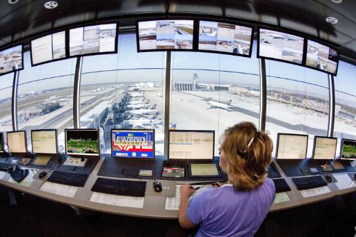 Kontrollzentrum am Frankfurter Flughafen