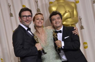 Michel Hazanavicius, Bérénice Béjo und Thomas Langmann ("The Artist")