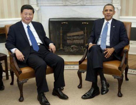 Chinas künftiger Staatschef Xi Jinping bei US-Präsident Barack Obama