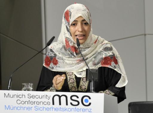 Friedens-Nobelpreisträgerin Tawakkul Karman in München