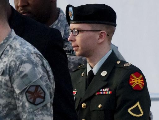 Obergefreiter Bradley Manning nach der Anhörung in Fort Meade