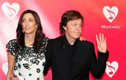 Paul McCartney und seine Frau Nancy Shevell
