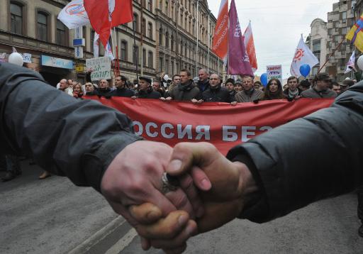 Putin-Gegner fordern in St. Petersburg freie Wahlen