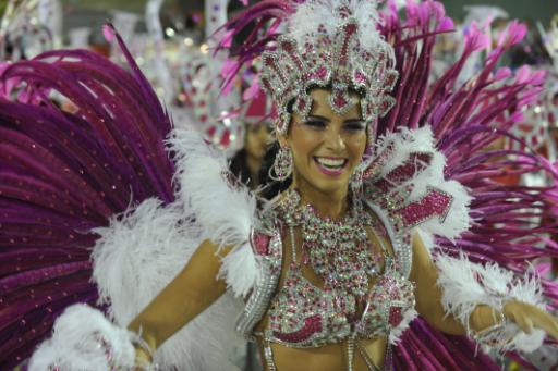 Samba-Tänzerin in Rio