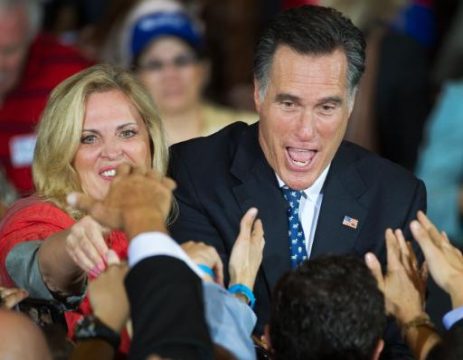 Mitt Romney mit Frau Ann in Tampa, Florida