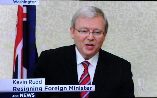 Der australische Außenminister Kevin Rudd ist zurückgetreten