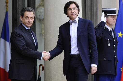 Nicolas Sarkozy und Elio Di Rupo in Paris