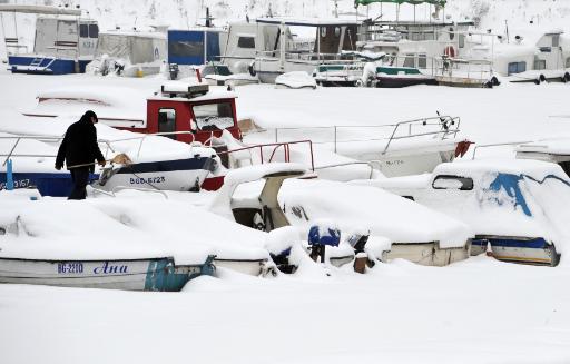 Serbien unter einer Schnee- und Eisdecke