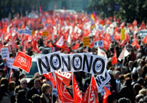 Spanien: Demonstration gegen Arbeitsmarktreform