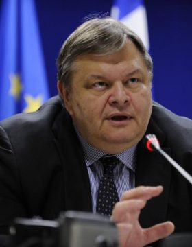 Griechenlands Finanzminister Evangelos Venizelos