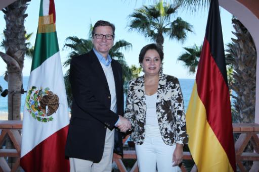 Los Cabos: Der deutsche Außenminister Westerwelle mit der mexikanischen Kollegin Espinosa