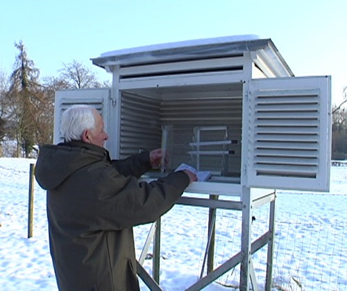 Wetterstation: Theo Goka misst Temperaturen seit 39 Jahren für das KMI