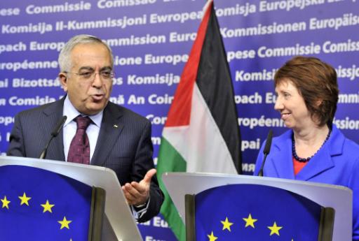 Der palästinensische Premier Salam Fayyad und die EU-Außenbeauftragte Catherine Ashton