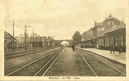 Postkarte: Bahnhof St. Vith
