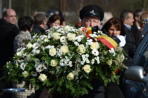 Blumen bei der Beerdigung von Veerle Vanheukelom