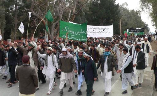 Afghanen in Dschalalabad protestieren gegen Massaker von US-Soldat