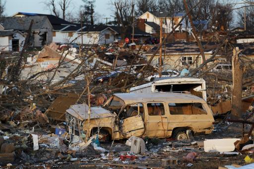 Harrisburg, Illinois nach dem Tornado