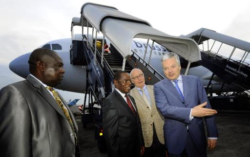 Außenminister Didier Reynders in Kinshasa eingetroffen