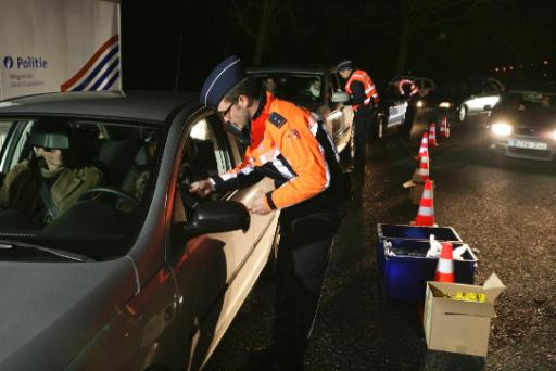 Verkehrskontrolle der Polizei