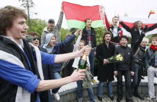 2009: Schwulendemo am Tag des Eurovision Song Contest in Moskau