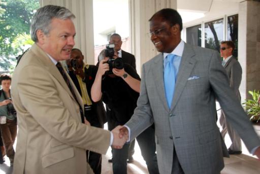 Reynders mit Amtskollege Alexy Tambwe Muamba