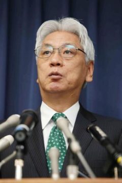Der japanische Justizminister Toshio Ogawa