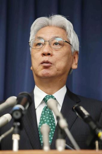 Der japanische Justizminister Toshio Ogawa