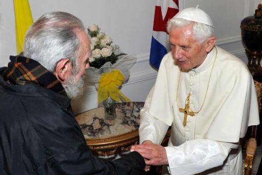 Besuch in Kuba: Papst Benedikt trifft Fidel Castro