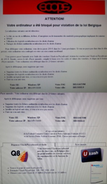 So sieht Ihr Bildschirm im Falle dieses Virenangriffs aus