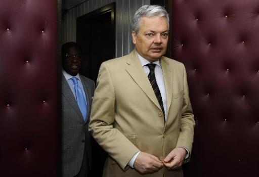 Außenminister Reynders im Kongo
