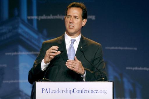Rick Santorum am 24. März in Camp Hill, Pennsylvania