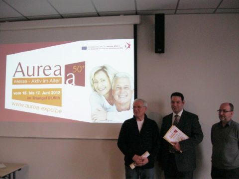 Neue Messe wird vorgestellt: vlnr Lorenz Paasch, Harald Mollers und Felix Arens