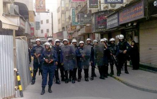 Polizei in Manama, 19. April
