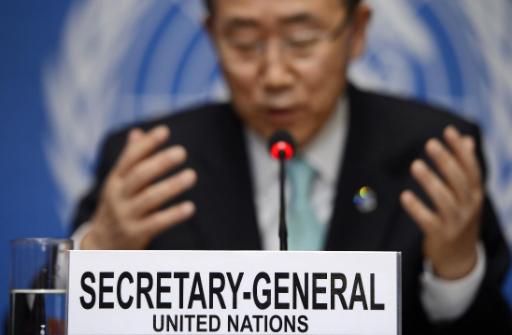 UN-Generalsekretär Ban Ki Moon in Genf