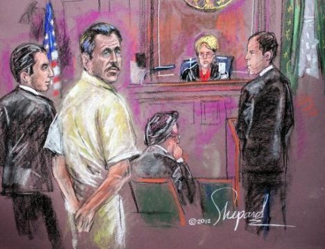 Verurteilung des Waffenhändlers Bout in den USA - Zeichnung