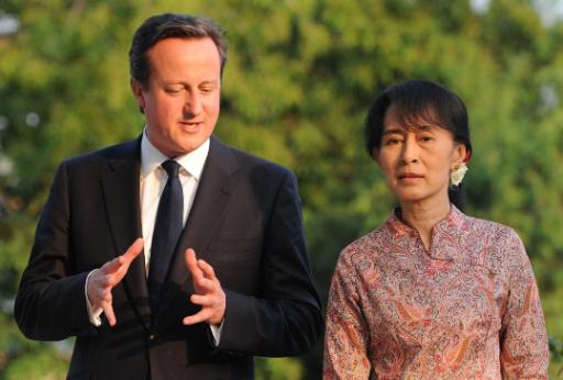 David Cameron und Aung San Suu Kyi