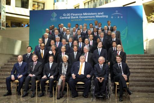 Die führenden Industrie-und Schwellenländer (G20) am Freitag in Washington