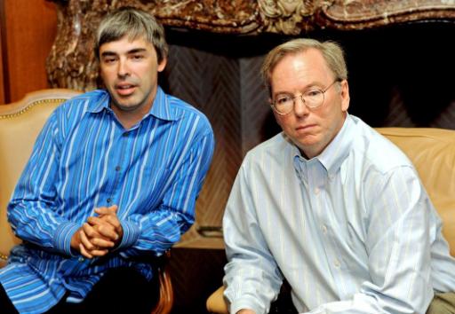 Larry Page und Eric Schmidt (Google)