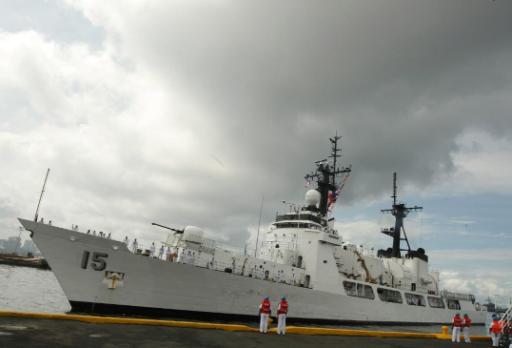 Das philippinische Kriegsschiff "BRP Gregorio del Pilar"