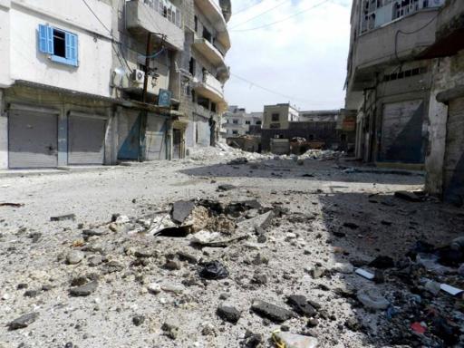 Bab Dreib-Viertel in Homs, 12. April