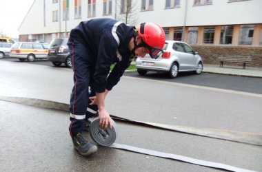 Übung für Feuerwehrkadetten aus St. Vith und Kelmis