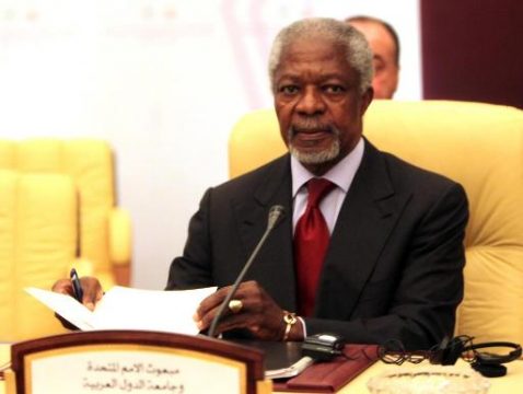Kofi Annan in Doha