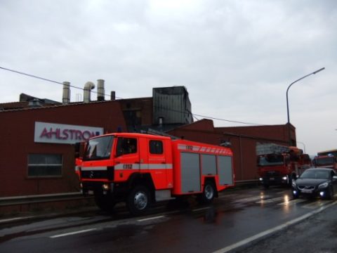 Feuerwehr verlässt den Brandort