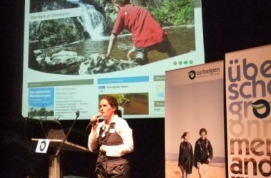 Tourismusagentur Ostbelgien stellt ihren Partnern das neue Markenbild vor - TAO-Direktorin Sandra De Taeye