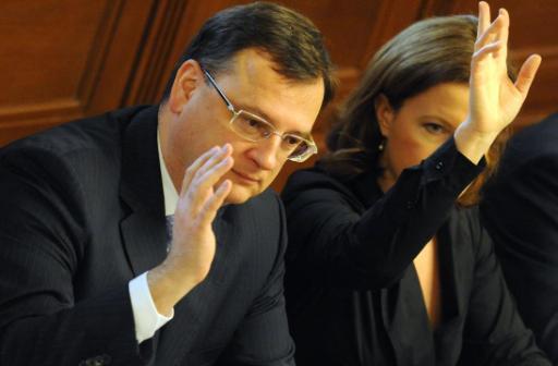 Petr Necas bei der Abstimmung